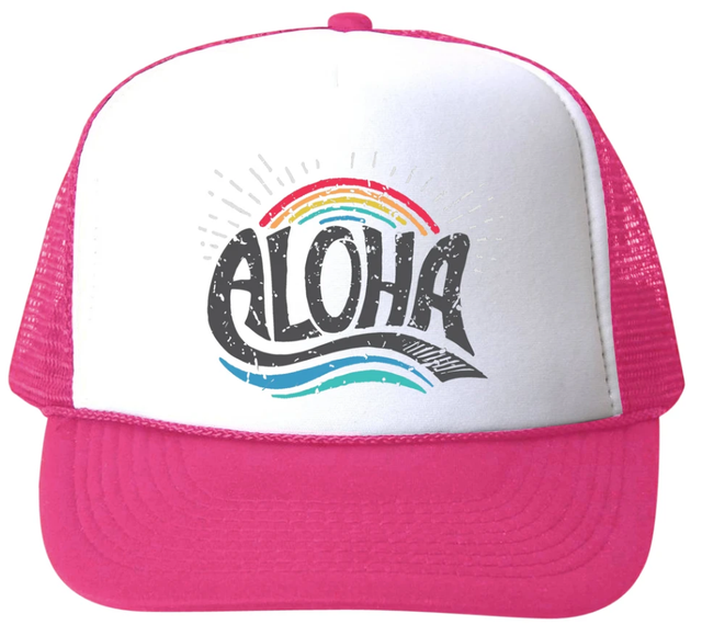 Keiki clothing and accessories - LWLH Infant & Youth Rainbow Trucker -  Lucky We Live Hawaii